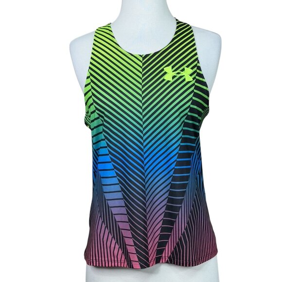 Under Armour UA Rush Run Distance Singlet Top Women's Size Medium - Picture 1 of 8